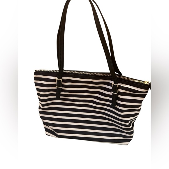 Kate Spade Watson Lane Black/Clotted Cream Maya Tote- - Picture 9 of 11